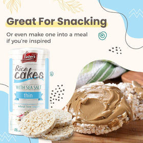 Lieber's Dairy-free Rice Cakes paired with spreads for savory bites.