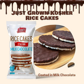 Lieber's rice cakes crispy close-up showing light, low-calorie crunch