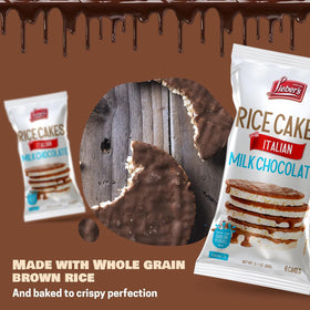 Lieber's rice cakes gluten-free label highlights snack option