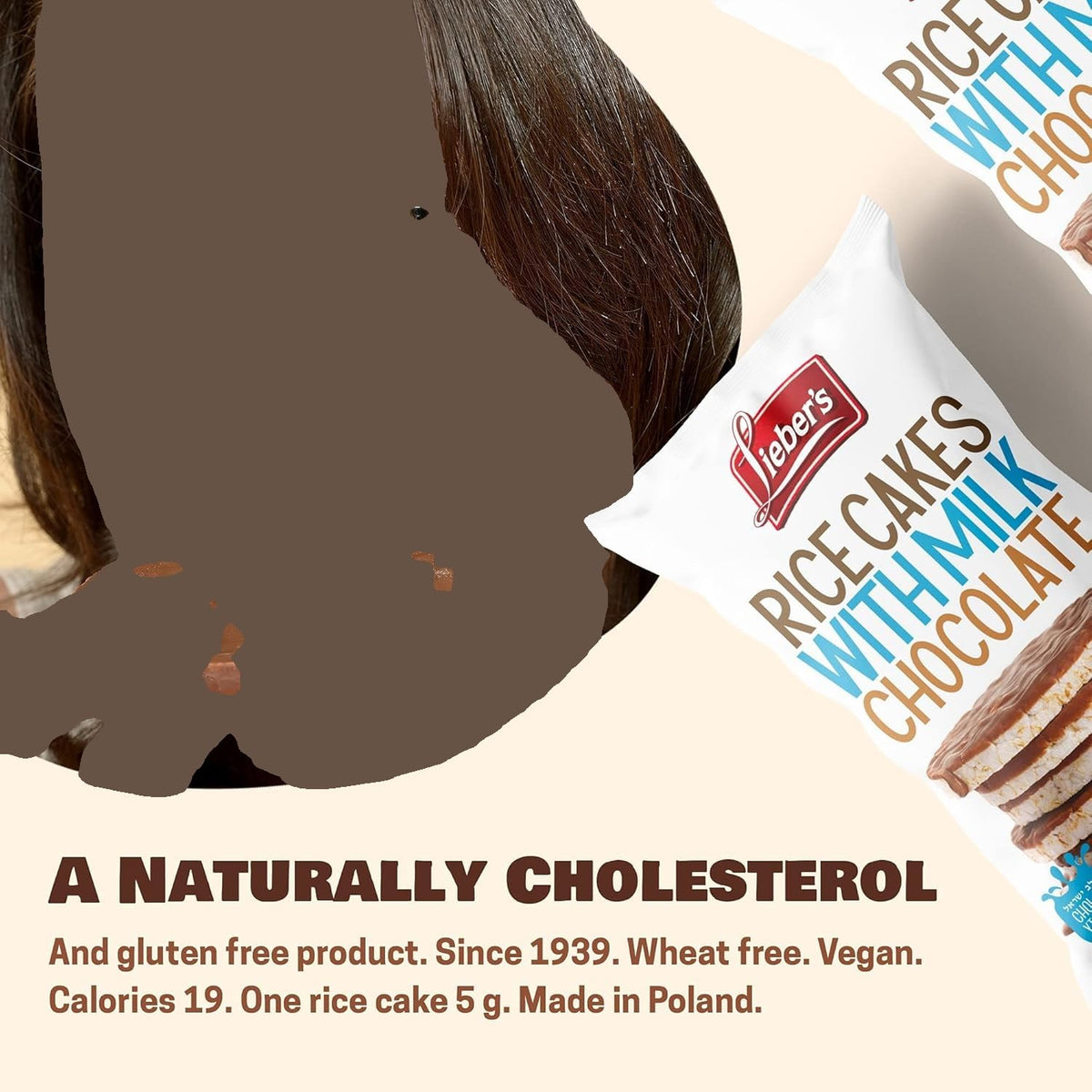 Lieber's rice cakes on-the-go pack for crunchy snacking