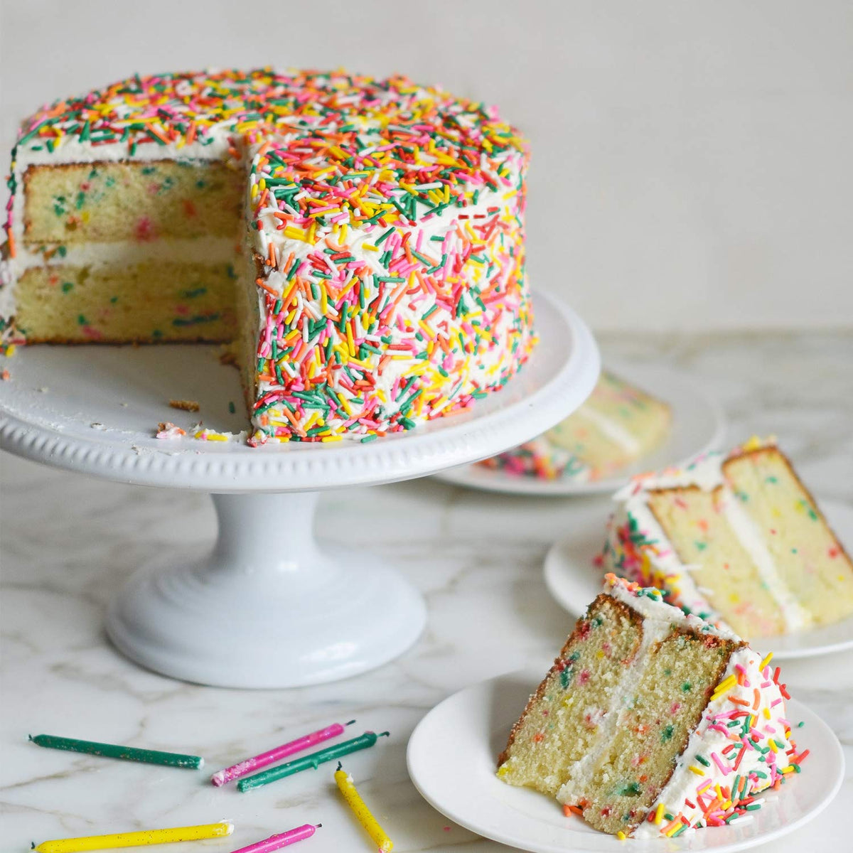 Lieber's Sprinkles on cookies and cupcakes enhance appearance and texture.