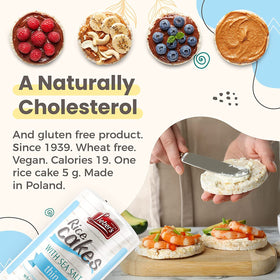 Lieber's Rice Cakes shelf life up to 600 days, date visible.