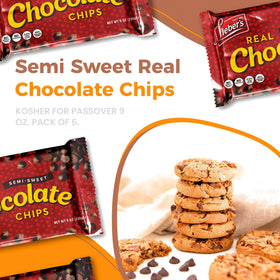 Lieber’s packaging detail of vegan semi-sweet chips