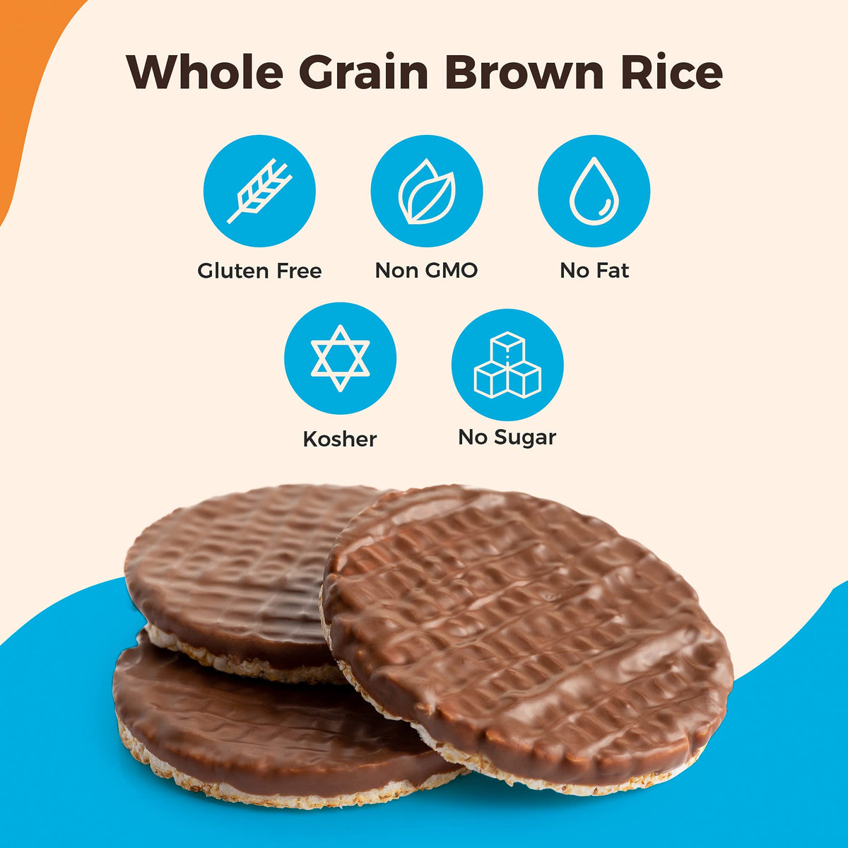 Lieber's Whole-grain brown rice ingredient emphasizes wholesome gluten-free base.