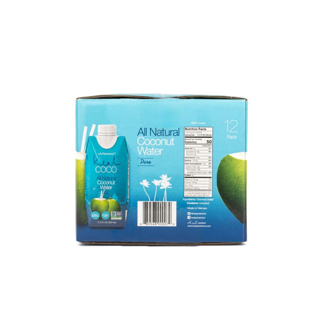 Life Refreshed Real Coco 12-pack — convenient on-the-go hydration for busy days.