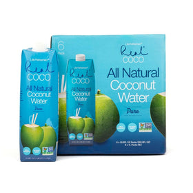 Life Refreshed Real Coco coconut water bottle-pour offers refreshing hydration anytime.