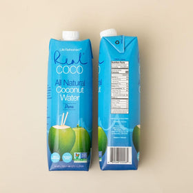 Life Refreshed Real Coco coconut water on-the-go-bottle enables portable hydration.