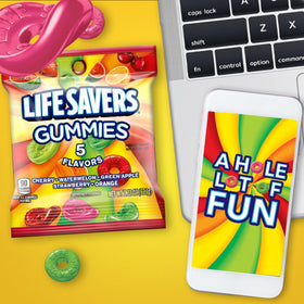 Life Savers Gummies in a lunchbox, perfect for school or office snacking.