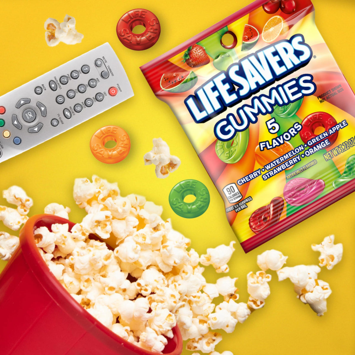 Life Savers Gummies ready for movie night, a shareable treat for fans.