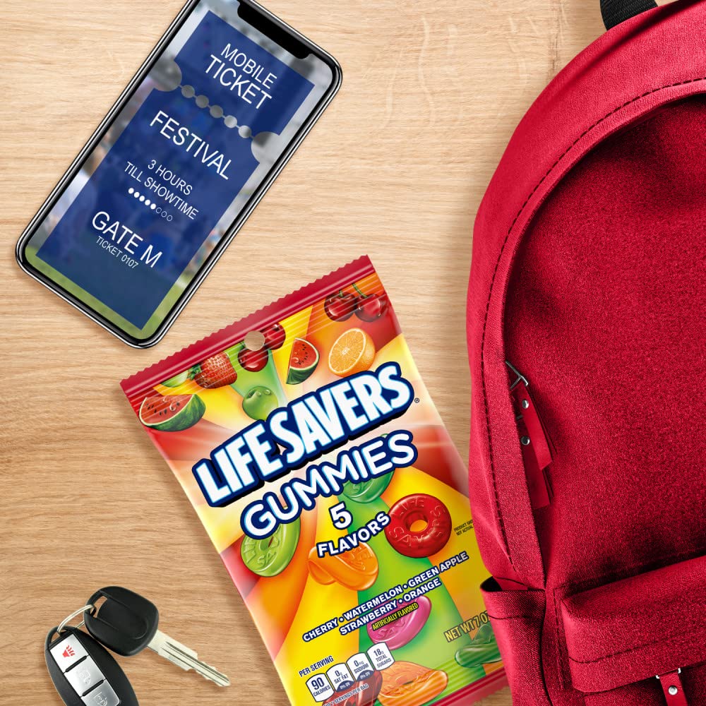 Life Savers Gummies camping kit option delivers fruity cravings on the trail.