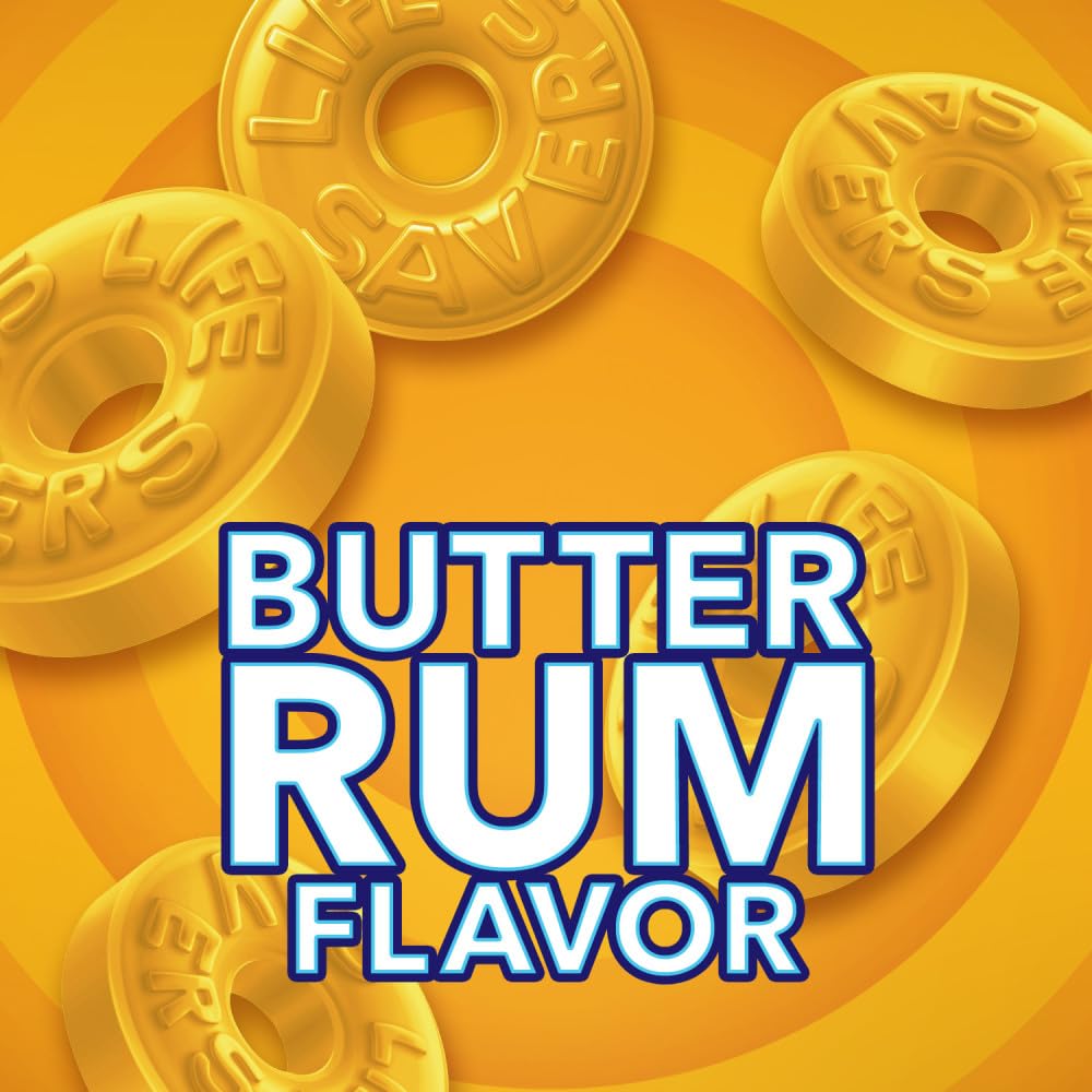 Life Savers Butter Rum hard candies individually wrapped for desk snacks