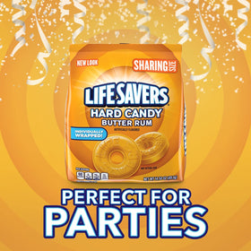 Life Savers Butter Rum Lifesaver on-the-go pack, ideal for travel pockets.