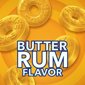 Life Savers Butter Rum Lifesaver piece unwrapped, showcasing creamy flavor for on-the-go treats.