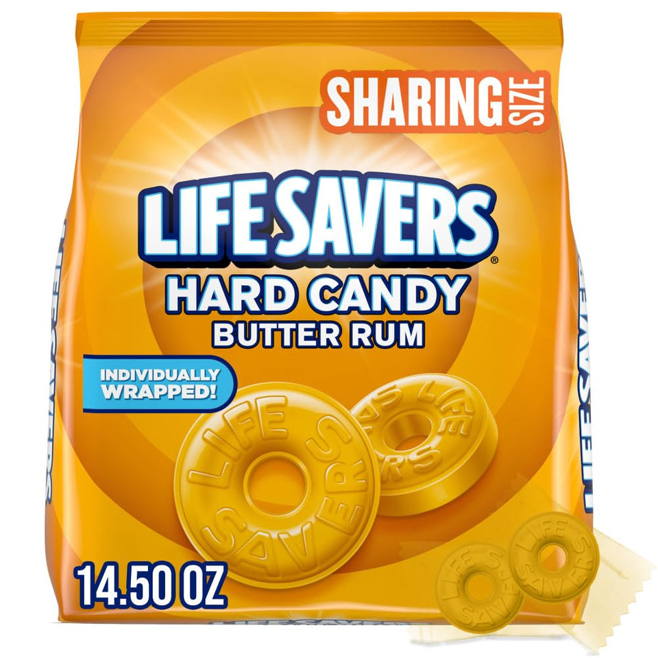 Life Savers Butter Rum sharing-bag packaging for gatherings