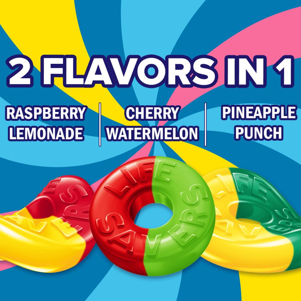 Life Savers Collision Gummies individual seven-ounce bag in a bulk pack.
