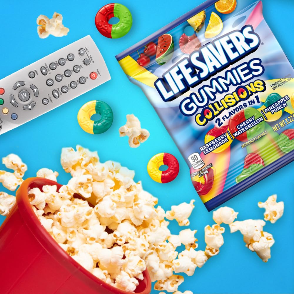 Life Savers Collisions shareable candy packs perfect for movie nights and parties.