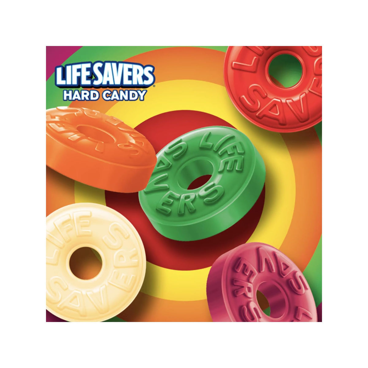 Life Savers hard candy orange bright citrus flavor for quick snacking