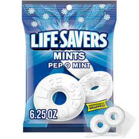 Life Savers Pep O Mint pack offers convenient on-the-go snacking.
