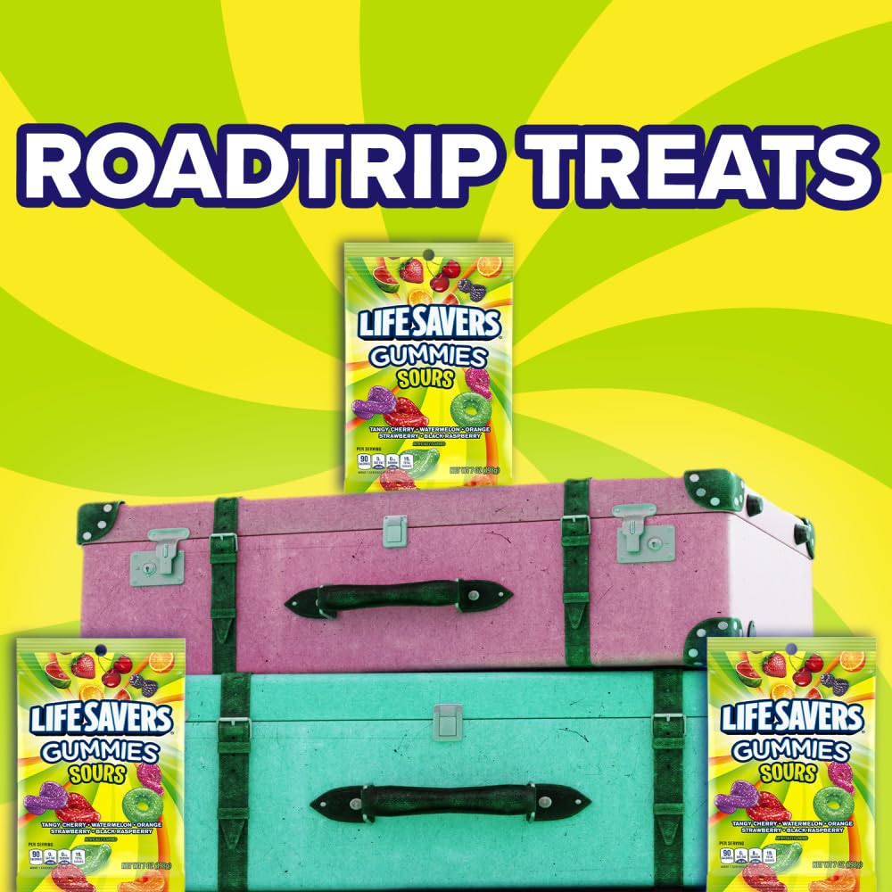 Life Savers Sour Gummy on-the-go snack, ideal for busy days.
