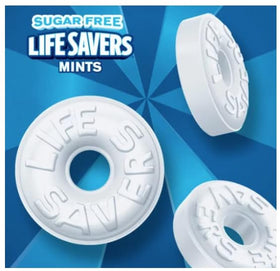 Life Savers Sugar Free Peppermint at desk, quick breath freshening