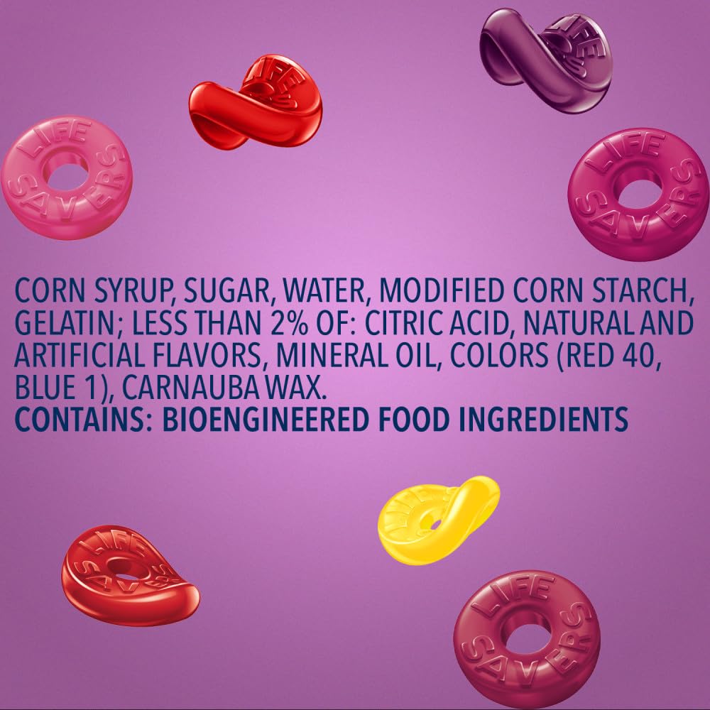 Life Savers Wild Berries gummies party-favor pack display.
