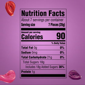 Life Savers Wild Berry Gummies come in twelve individually wrapped packs.