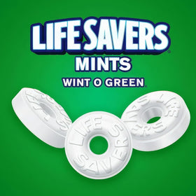 Life Savers Wint O Green mints are individually wrapped for mess-free sharing.