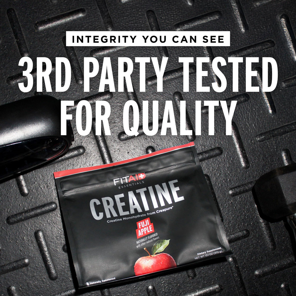 LIFEAID FITAID Creatine scoop highlights easy daily dosing.