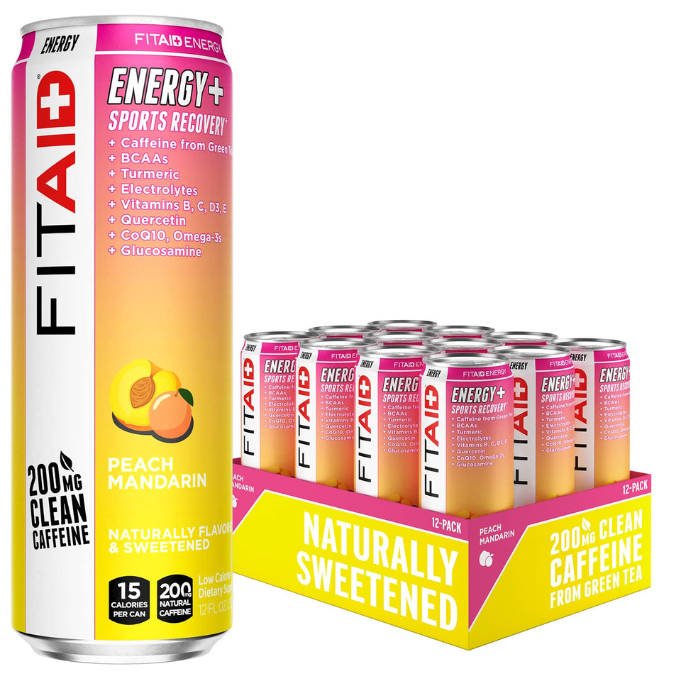 LIFEAID FITAID ENERGY bottle front for a pre-workout boost.
