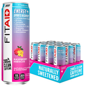 LIFEAID FITAID ENERGY bottle front, convenient pre-workout hydration.