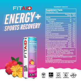 LIFEAID FITAID Energy can pouring into glass for a quick boost between sets.