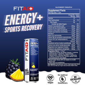 LifeAid FITAID Energy pour into glass – convenient pre- or post-workout energy.