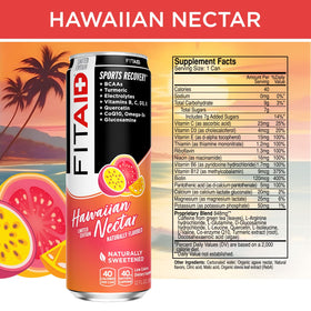 LIFEAID FITAID Hawaiian Nectar pour shot shows tropical flavor blend after exercise