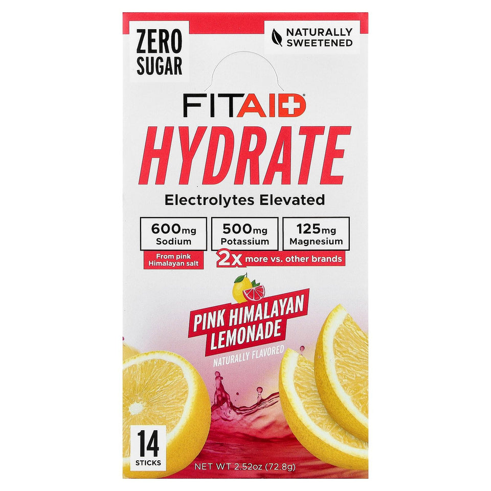 LIFEAID FITAID Hydrate pink lemonade stick ready for active hydration