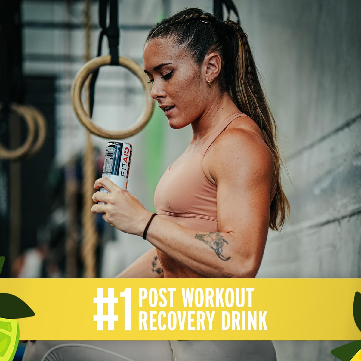 LIFEAID FITAID Recovery Blend ice-cold pour after workouts.