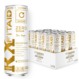 LIFEAID FITAID RX Zero can front view highlighting zero sugar post-workout recovery