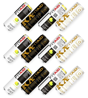 LifeAID FITAID variety-pack bottles for post-workout recovery with clean ingredients.