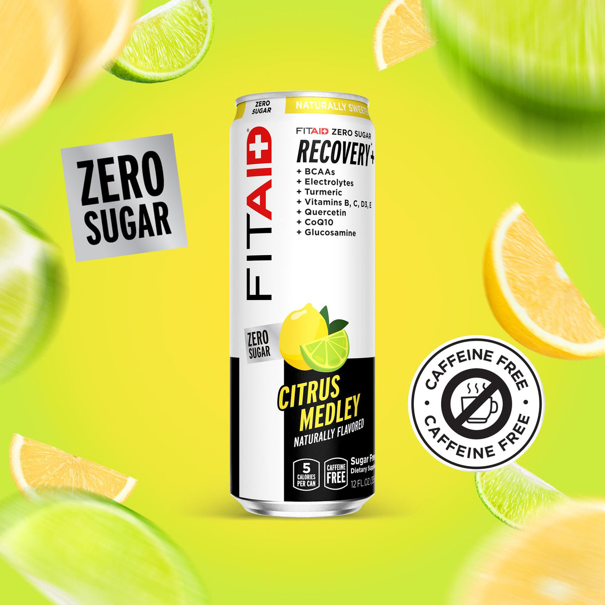 LIFEAID FITAID Zero being poured into a glass for keto-friendly post-workout hydration.