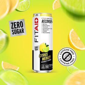 LIFEAID FITAID Zero being poured into a glass for keto-friendly post-workout hydration.