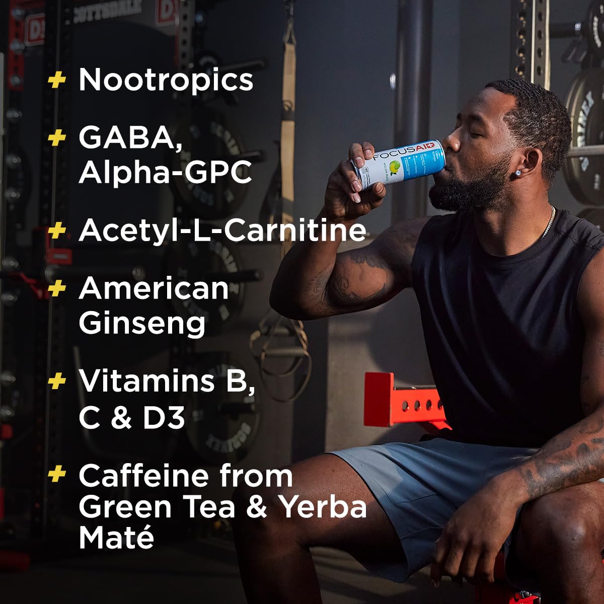 LIFEAID FOCUSAID can chilled and ready to drink for focus