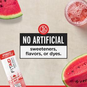 LIFEAID FITAID Hydrate zero-sugar formula promotes fresh hydration.