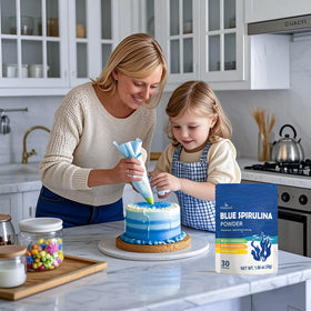 Lifebooil Blue Spirulina Powder dispenser for precise recipe measurements