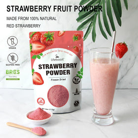 Lifebooil strawberry powder in baking dough adds berry brightness.
