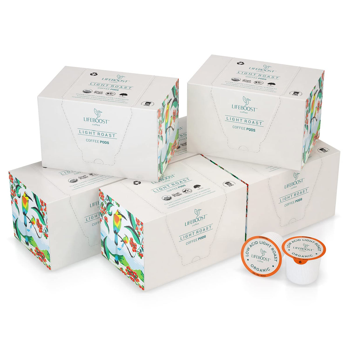 Lifeboost 30-day promise on coffee pods offers risk-free trial.