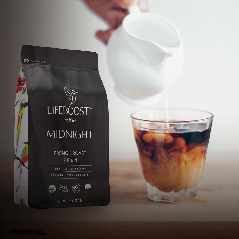 Lifeboost packaging keeps freshness in a resealable 12 oz bag.