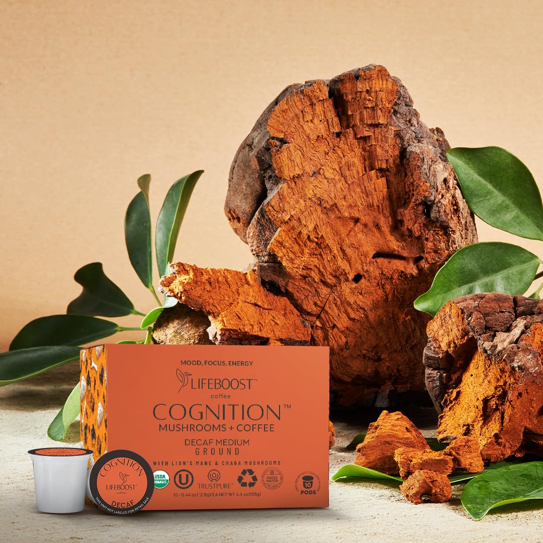 Lifeboost Cognition K-Cup compatible pod for easy daily use.