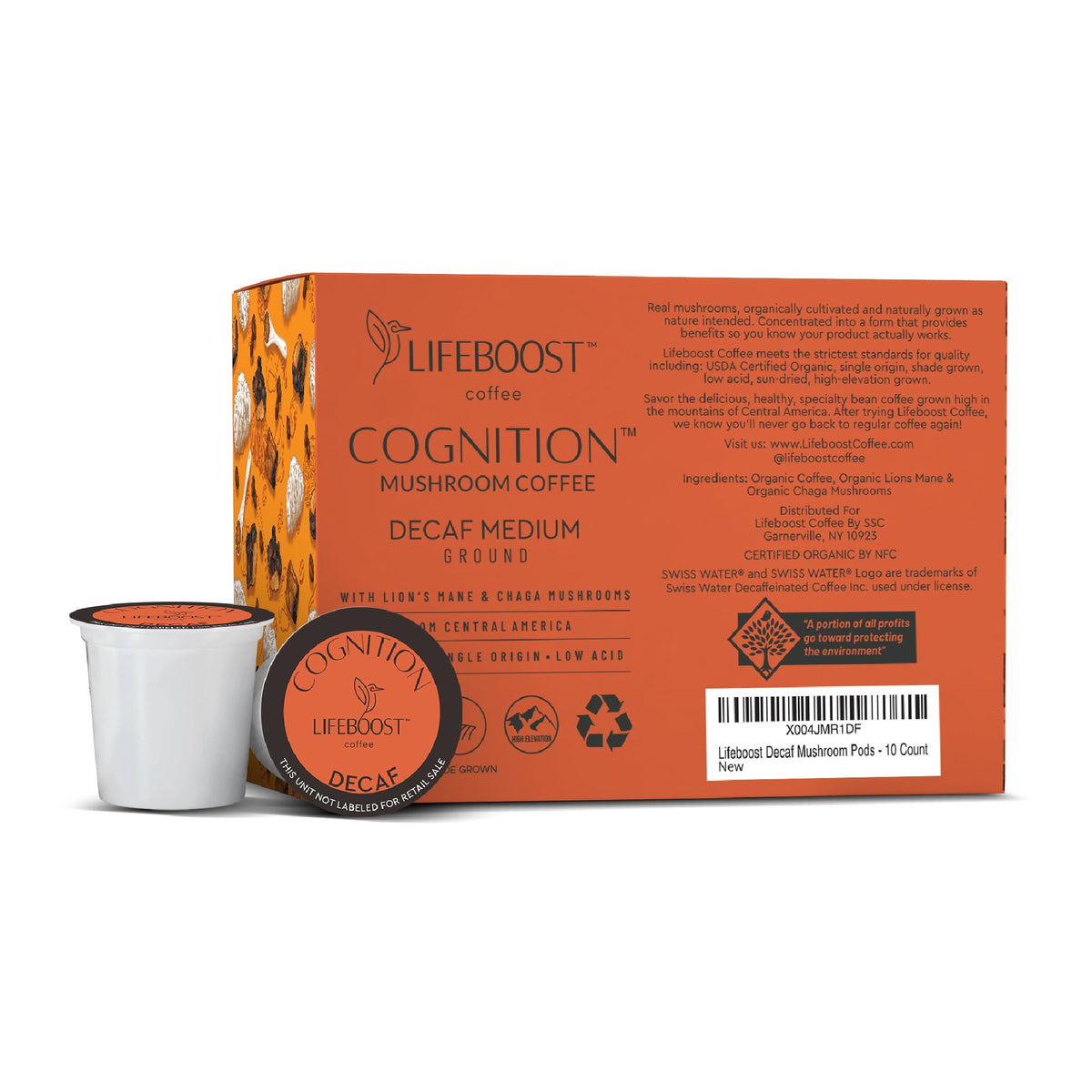 Lifeboost Cognition packaging front view with clean branding.