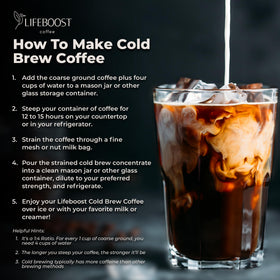 Lifeboost coffee grounds close-up highlighting rich color and fine texture.