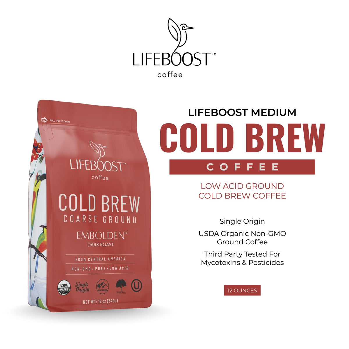 Lifeboost tasting cup setup showcases aroma and smooth finish.