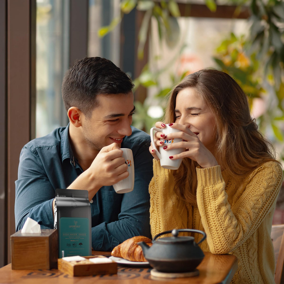 Lifeboost Highlander Grogg Ground Tasting Cup for savoring aroma and flavor notes.